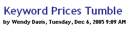 Keyword Prices Tumble Keyword Prices Tumble